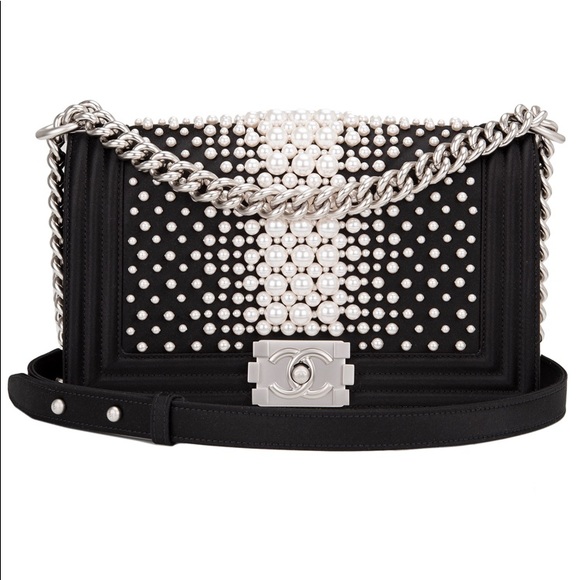 CHANEL Handbags - Chanel pearl boy bag. Extreme limited edition